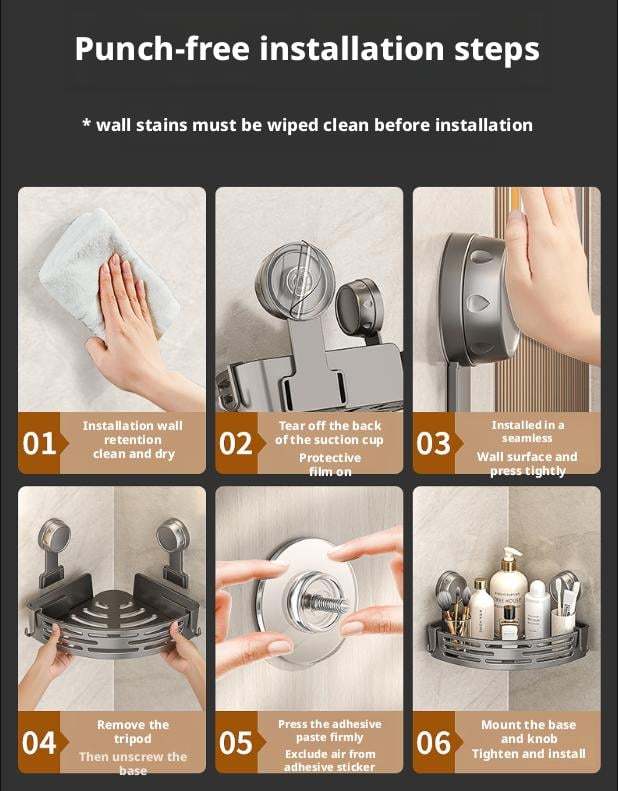 🔥Clearance Sale🎄3-Pack Gun Gray Plastic Triangle Suction Cup