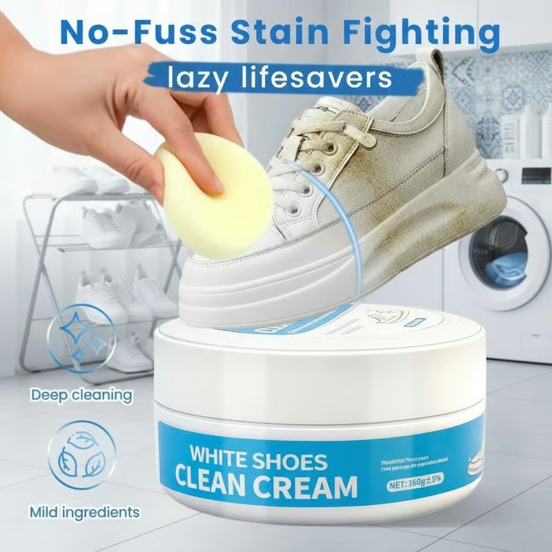 🫧👟Multipurpose No-Wash White Shoe Cleaner Cream