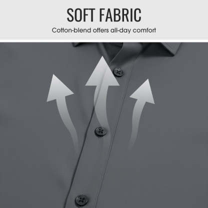 🔥LAST DAY SALE 50% OFF🔥Men's Solid Color Lapel Long Sleeve Button-Down Shirts