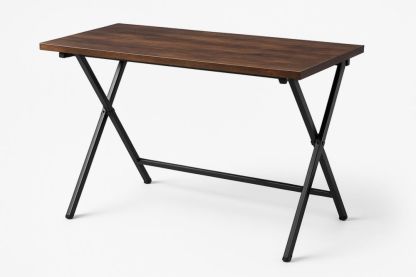 Bureau Rectangulaire en Bois et Métal 120x60x75 cm