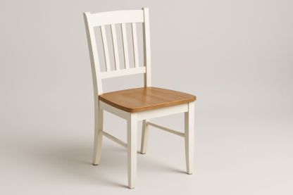 Chaise en Bois Massif avec Dossier à Barreaux Hauteur 90cm Largeur 45cm Profondeur 50cm