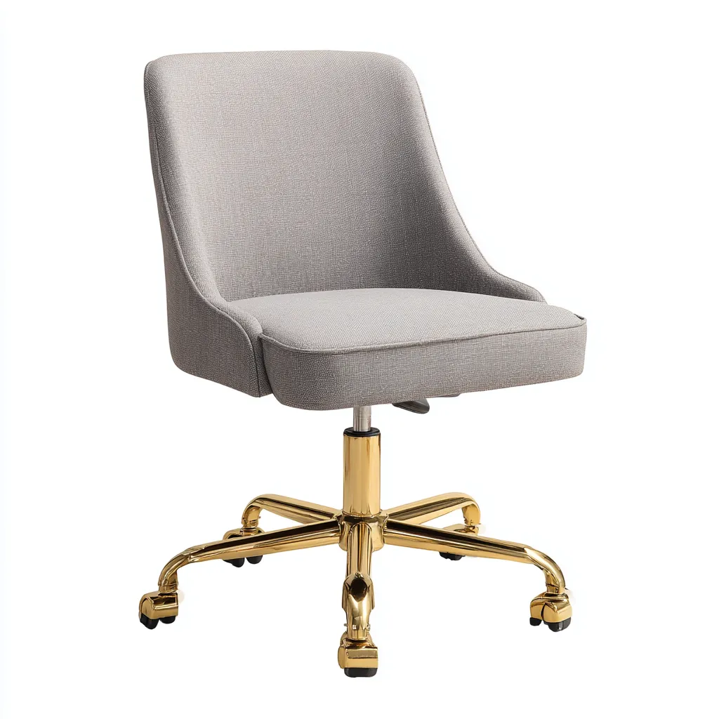 Bürostuhl - Stoffpolster - 60x60x85 cm - hellgrau - modernes Design