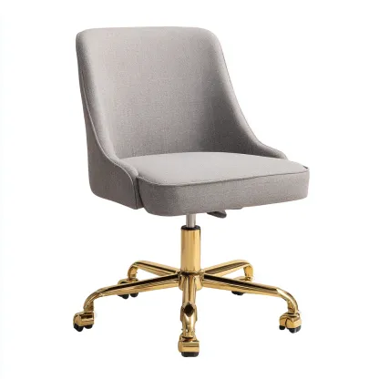 Bürostuhl - Stoffpolster - 60x60x85 cm - hellgrau - modernes Design