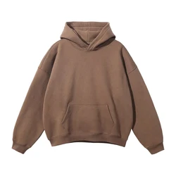 Wholesale Men's Clothing Hoodies Sweatshirts Pullover Streetwear Top Quality 100% Cotton Heavyweight Puff Printing Men Hoodie