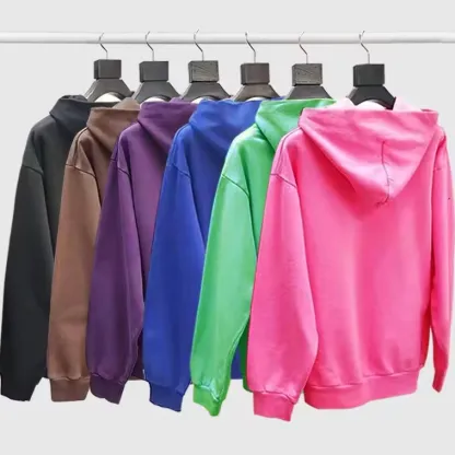 Factory Wholesale Pullover Hoodies Sweatshirts Streetwear Tracksuits 100% Cotton Heavyweight Puff Printing Hoodie