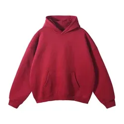 Wholesale Men's Clothing Hoodies Sweatshirts Pullover Streetwear Top Quality 100% Cotton Heavyweight Puff Printing Men Hoodie