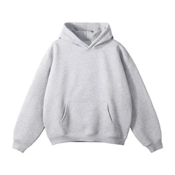 Wholesale Men's Clothing Hoodies Sweatshirts Pullover Streetwear Top Quality 100% Cotton Heavyweight Puff Printing Men Hoodie