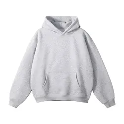 Wholesale Men's Clothing Hoodies Sweatshirts Pullover Streetwear Top Quality 100% Cotton Heavyweight Puff Printing Men Hoodie