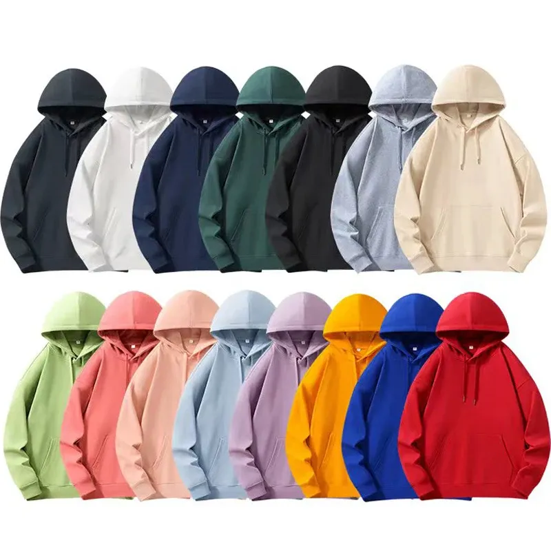 Custom Logo 330gsm Hoodies Unisex Sweatshirts Tracksuits Men's Clothing Pullover Hoodie Manufacturers