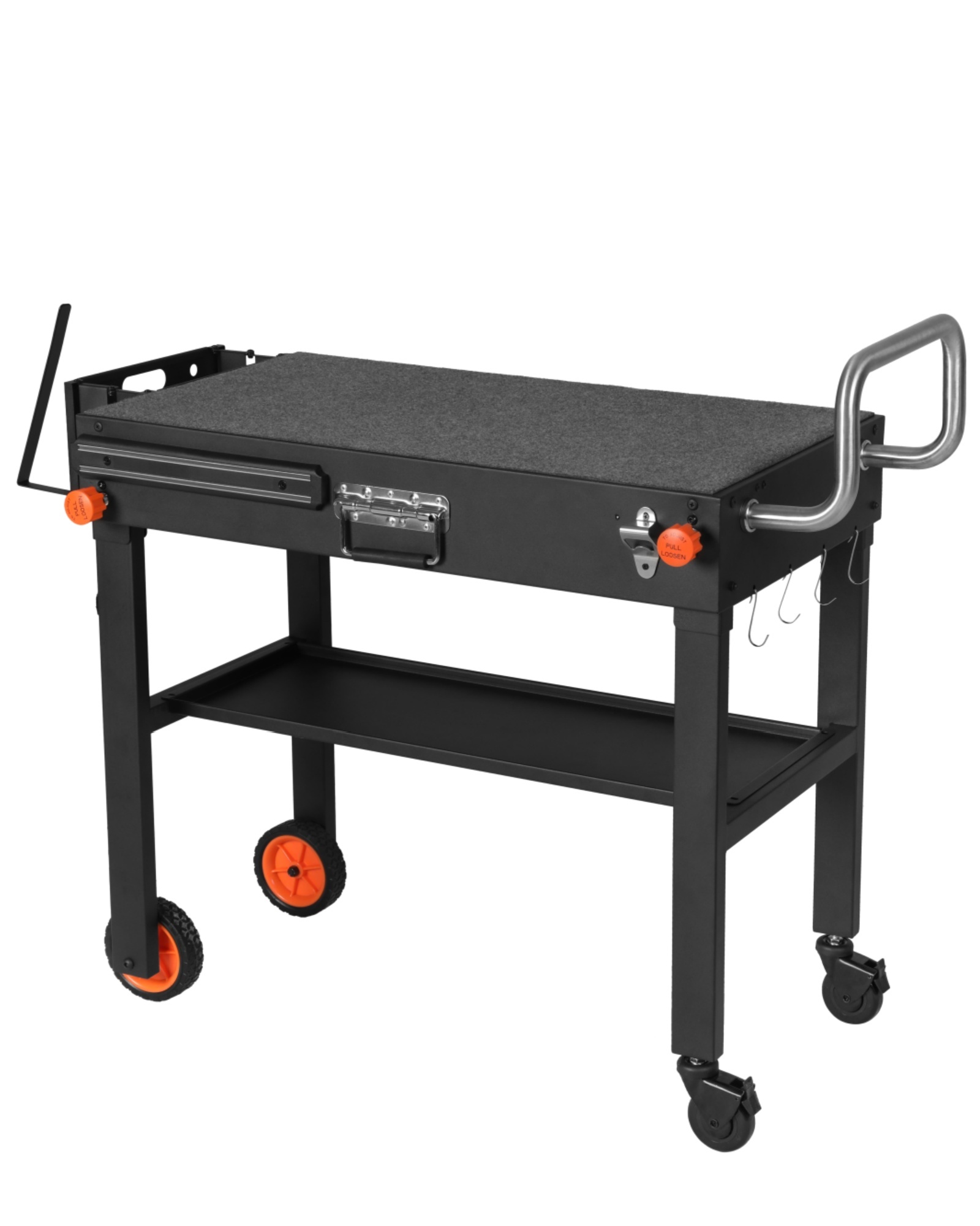 Grill Table for Blackstone Griddle, Grill Carts Outdoor With Wheels, Used for 17 Inch Or 22 Inch Griddle, Foldable Quickly Ninja Stand Suitable for Travel/Camping And Outdoor Meals