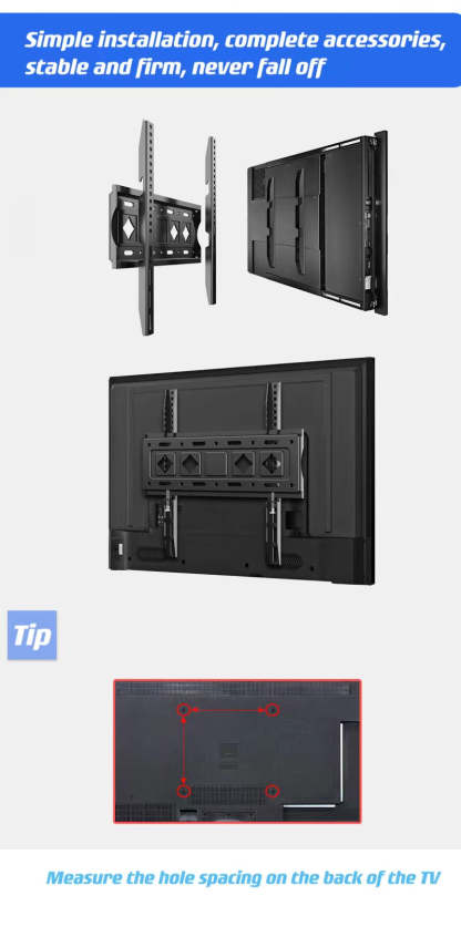 Ultra-thin embedded TV telescopic hanger