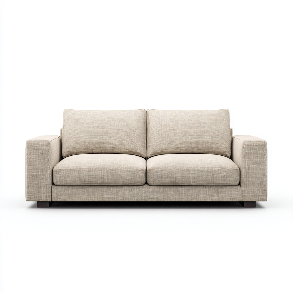 Zweisitzer-Sofa Stoff 180x85x82 cm - beige - modernes Design für Wohnzimmer