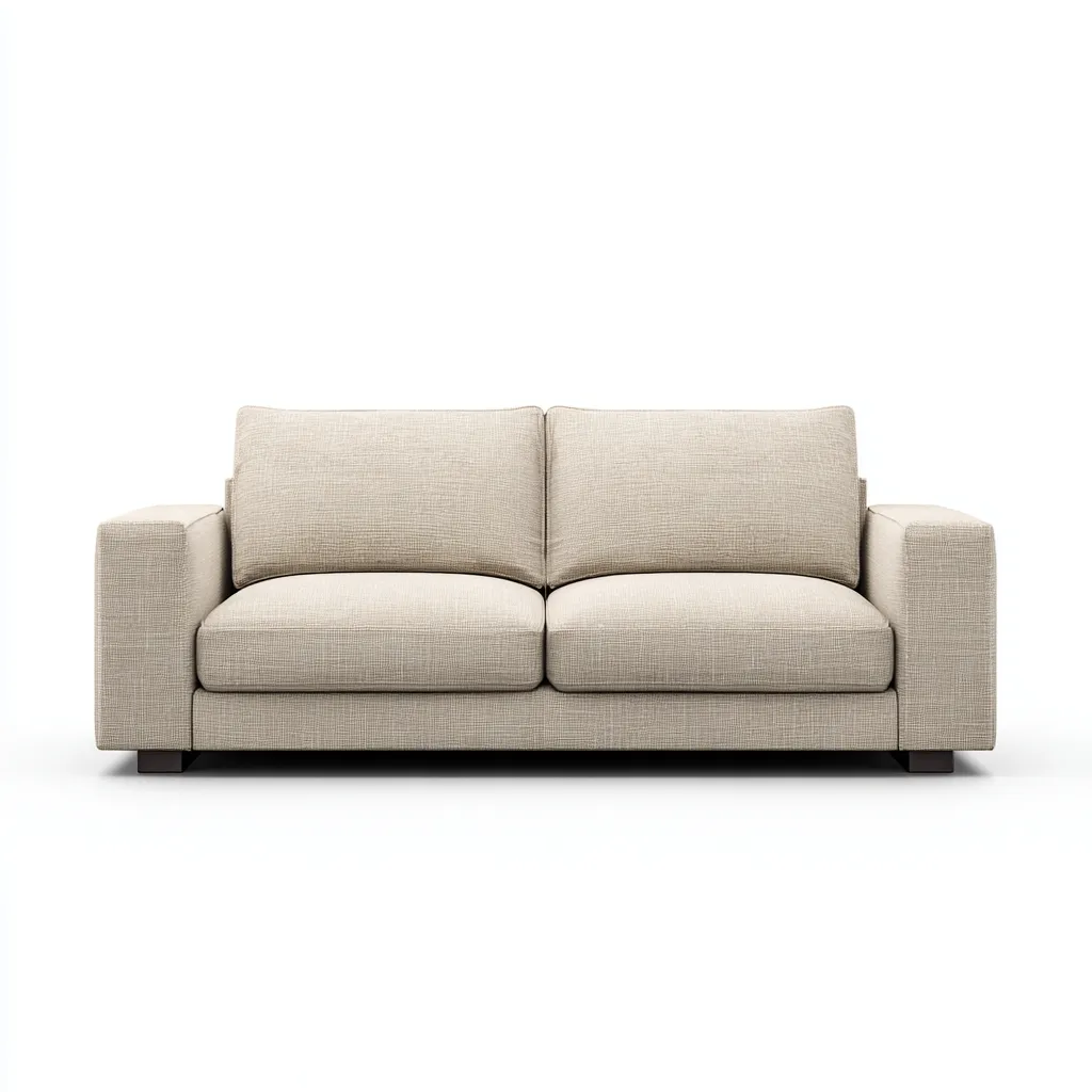 Zweisitzer-Sofa Stoff 180x85x82 cm - beige - modernes Design für Wohnzimmer