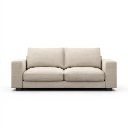 Zweisitzer-Sofa Stoff 180x85x82 cm - beige - modernes Design für Wohnzimmer