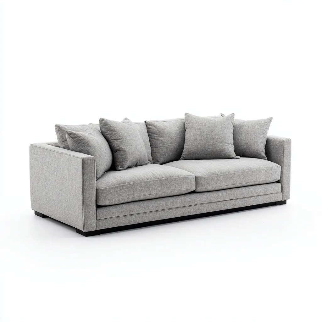 Zweisitzer-Sofa Stoff 170x92x85 cm - hellgrau - modernes Design für Wohnzimmer