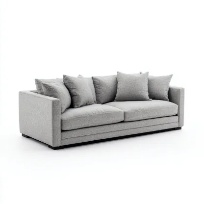 Zweisitzer-Sofa Stoff 170x92x85 cm - hellgrau - modernes Design für Wohnzimmer