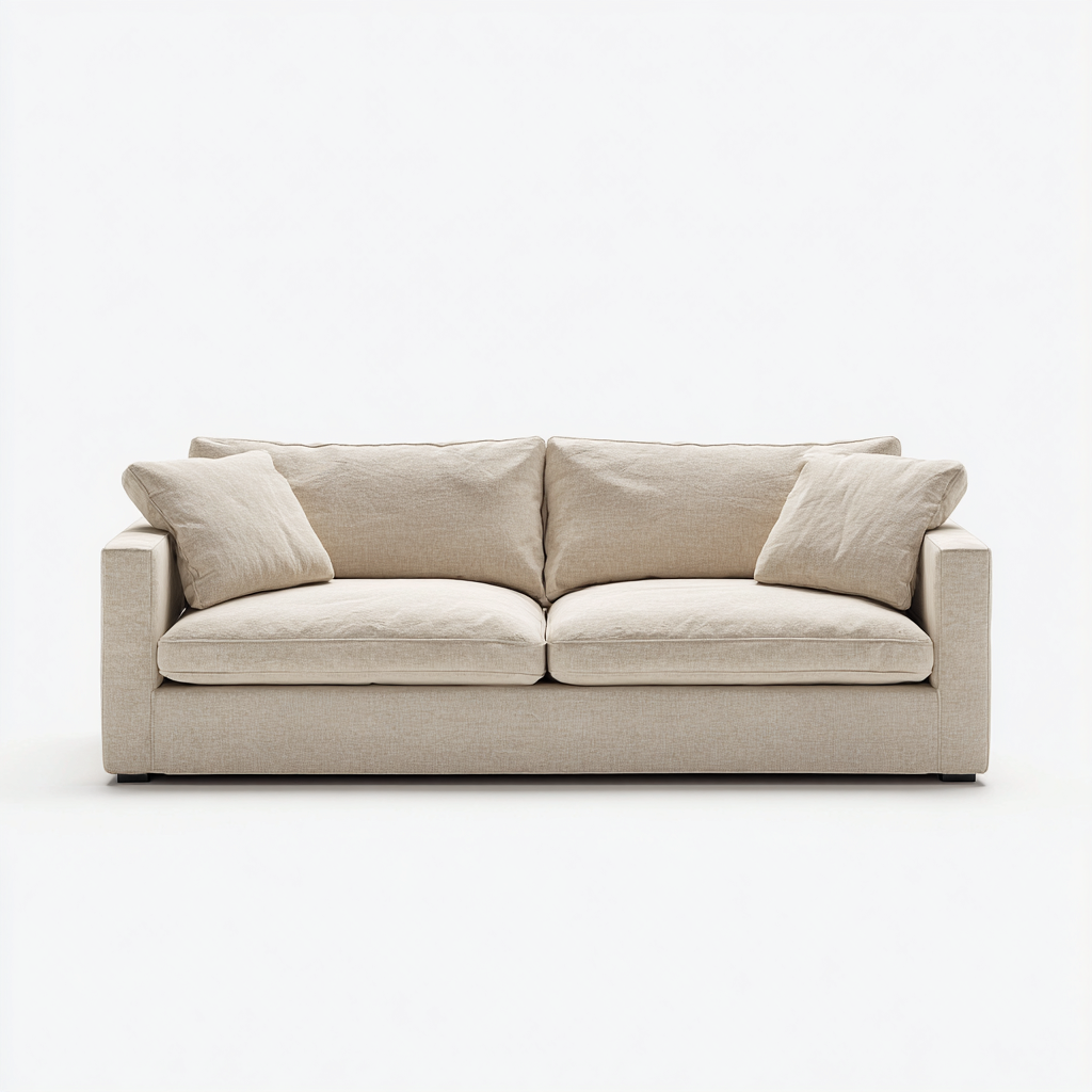 Zweisitzer-Sofa Stoff 180x95x82 cm - Beige - Für Wohnzimmer - Modernes Design