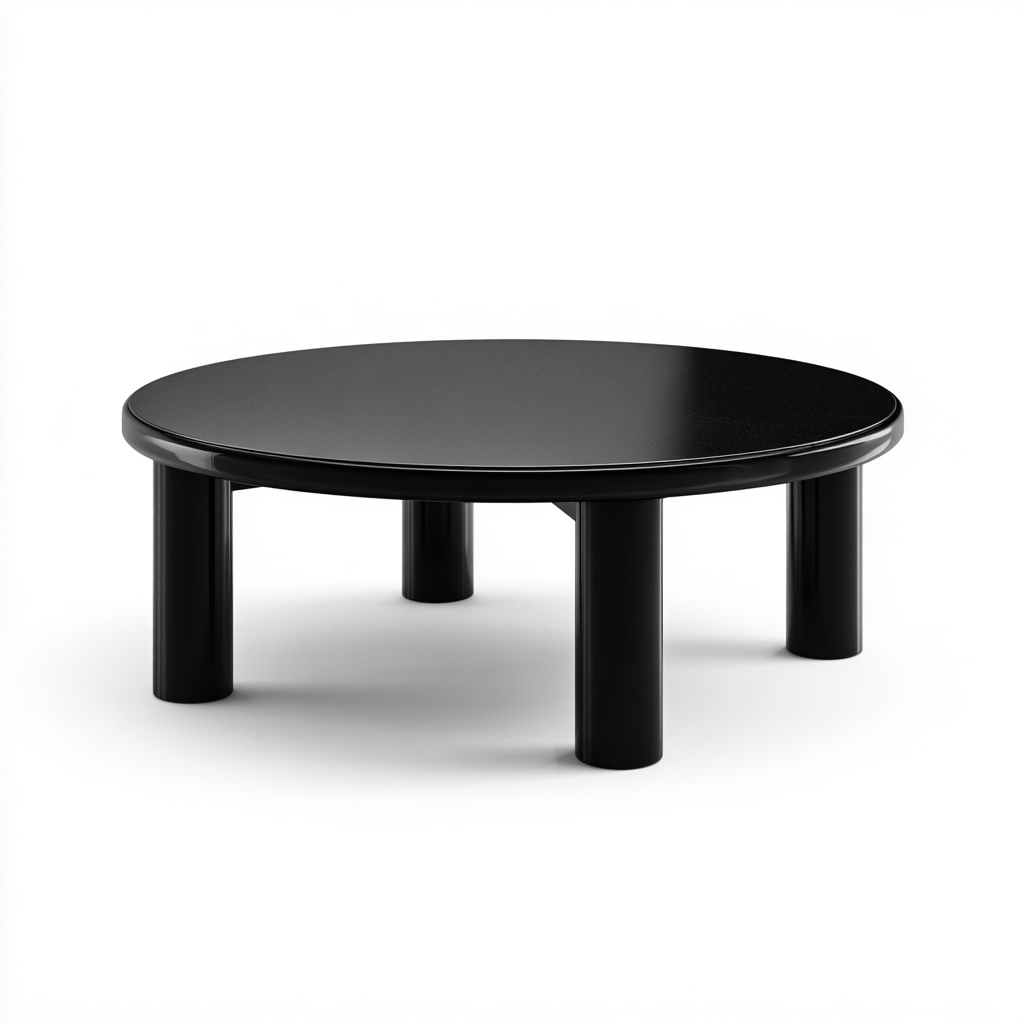 Couchtisch - MDF - 80x80x35 cm - Schwarz - Modernes Design