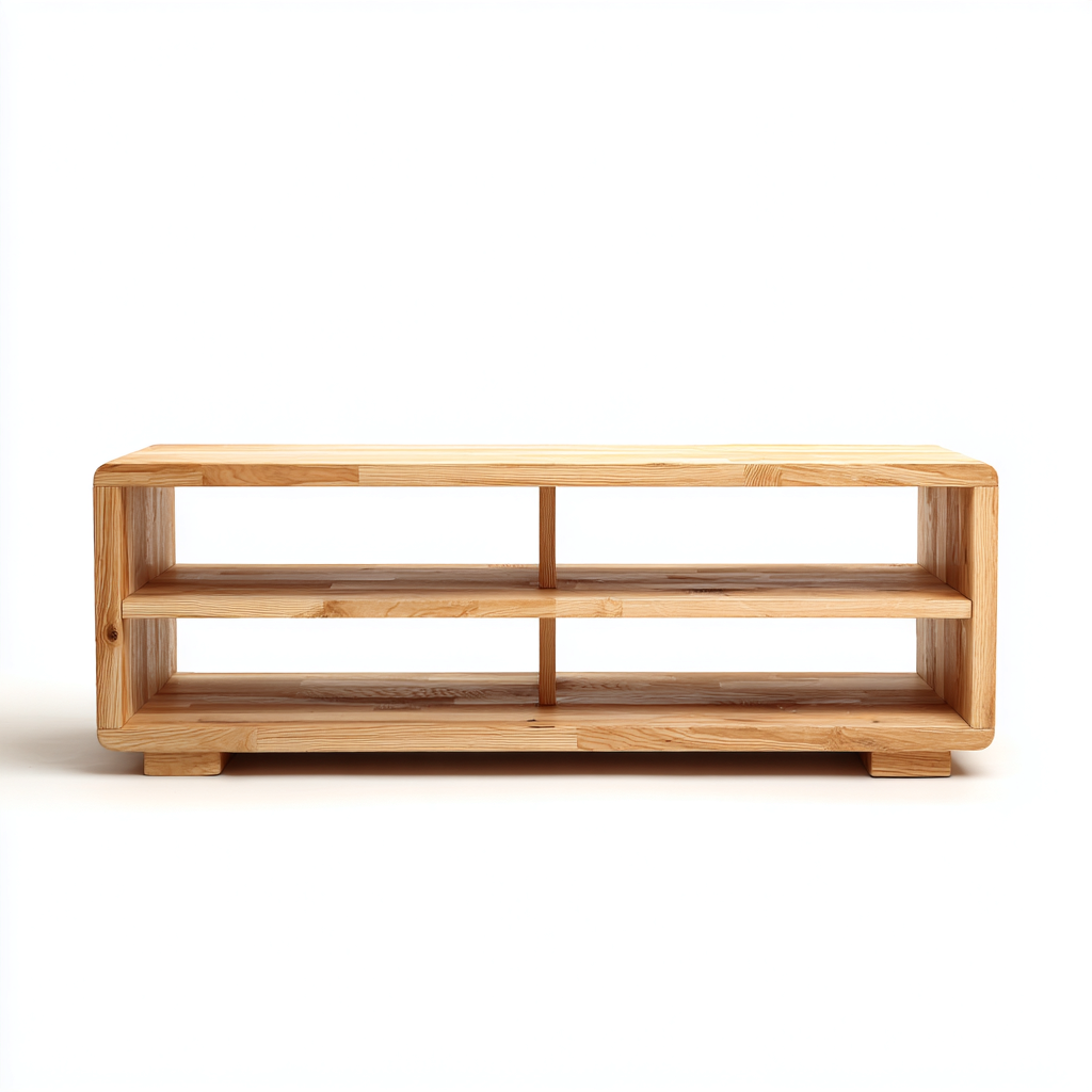 TV-Schrank Massivholz 150x40x50 cm - natur - skandinavisches Design