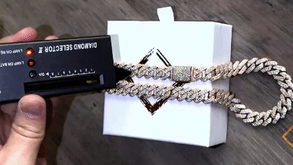 12mm Cuban chain and bracelet set, 18K Gold