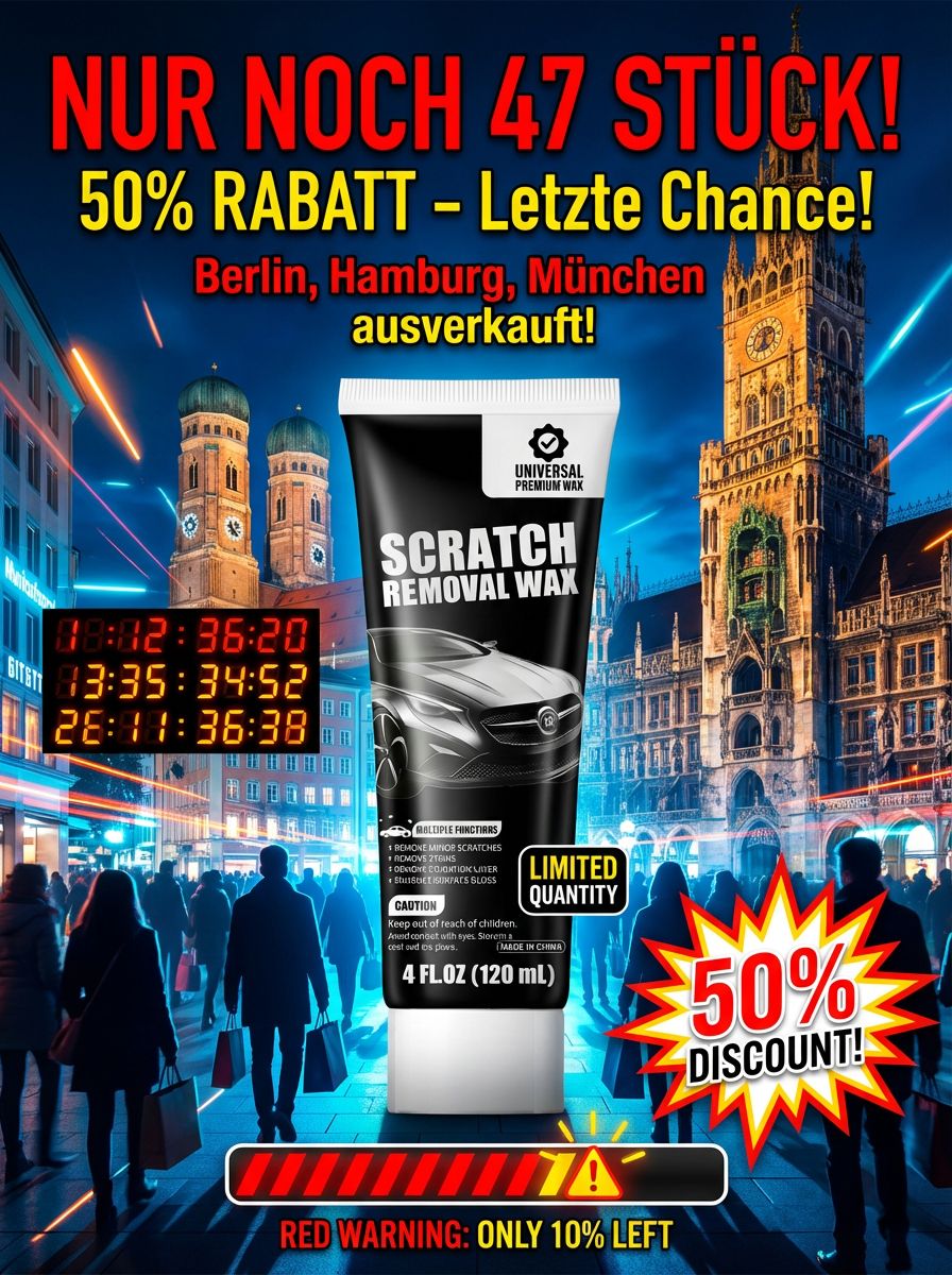 ✨Mit einem Wischen kratzerfrei – Tiefenreparaturwachs für Autolacke