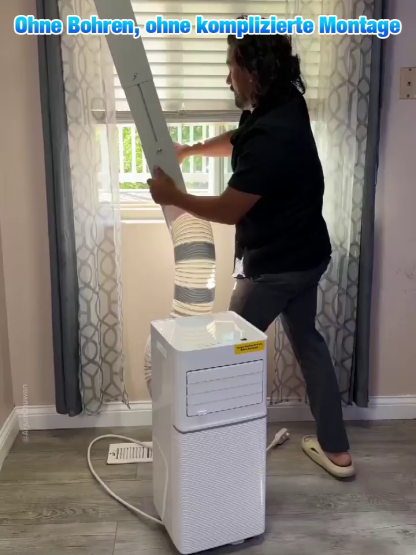 Mobile Klimaanlage ohne Montage-Echte 16°C Abkühlung, ganz ohne Wanddurchbruch, ohne Handwerker und ohne Ärger! 🤩