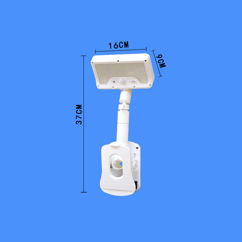 Intelligente Solar-Klemmlampe mit Bewegungsmelder