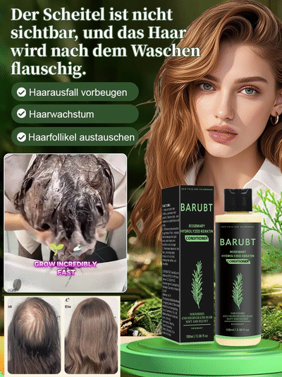 【Rosmarin-Keratin-Volumenshampoo】Sichtbare Ergebnisse in 2 Wochen bei starkem Haarausfall | Wächst Haare in nur 7 Tagen! 