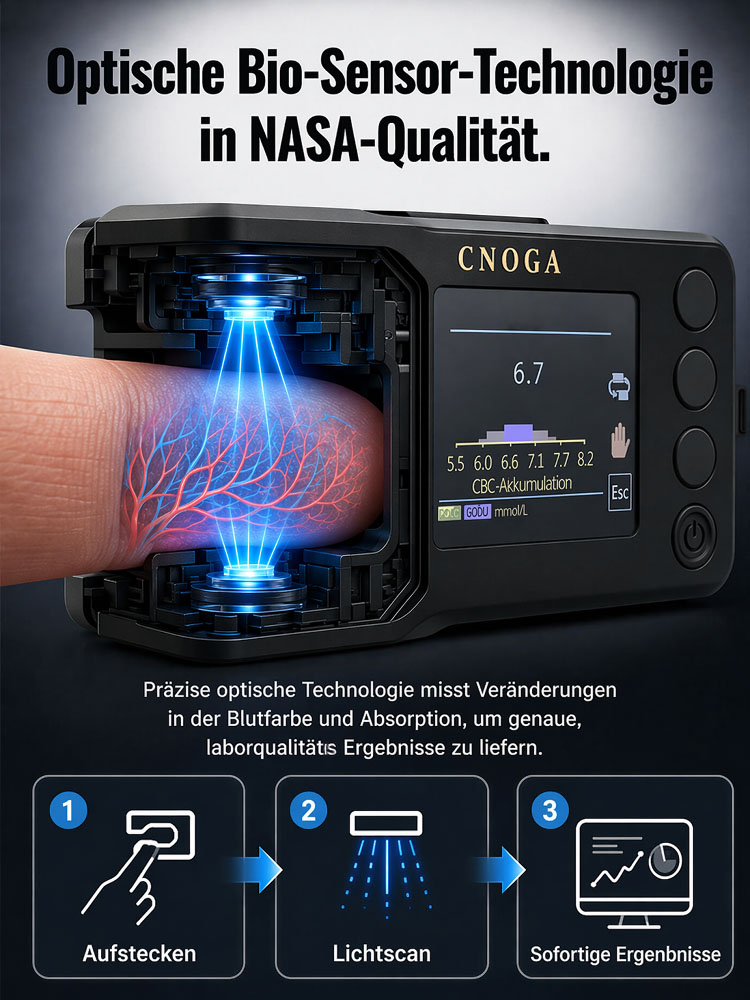 Ganz ohne Nadelstich! Fingertip-Pulsoximeter 🚀 Blutzucker, Blutdruck & Sauerstoff in 3s prüfen!