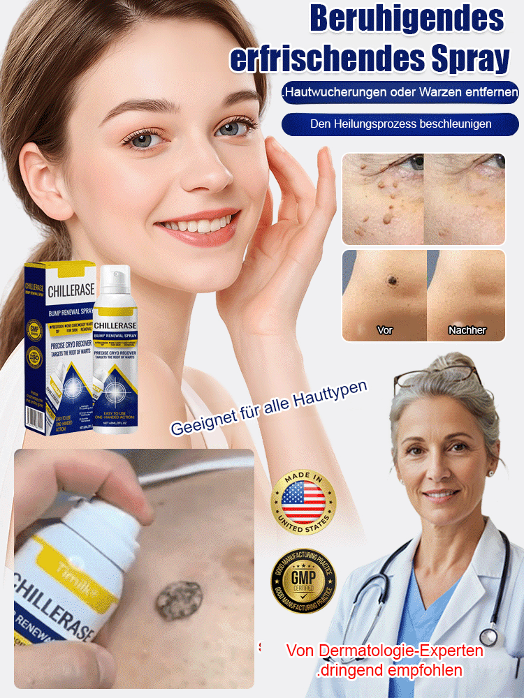 Kühlspray für angenehme Frische ✨️Reine und weiche Haut in 1 Woche (100% natürlich)👍️