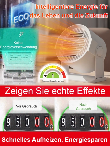 ⚡Heizt 120m² in 3 Sekunden. Ein Gerät entspricht vier. Haushalts-Heizgerät🏠