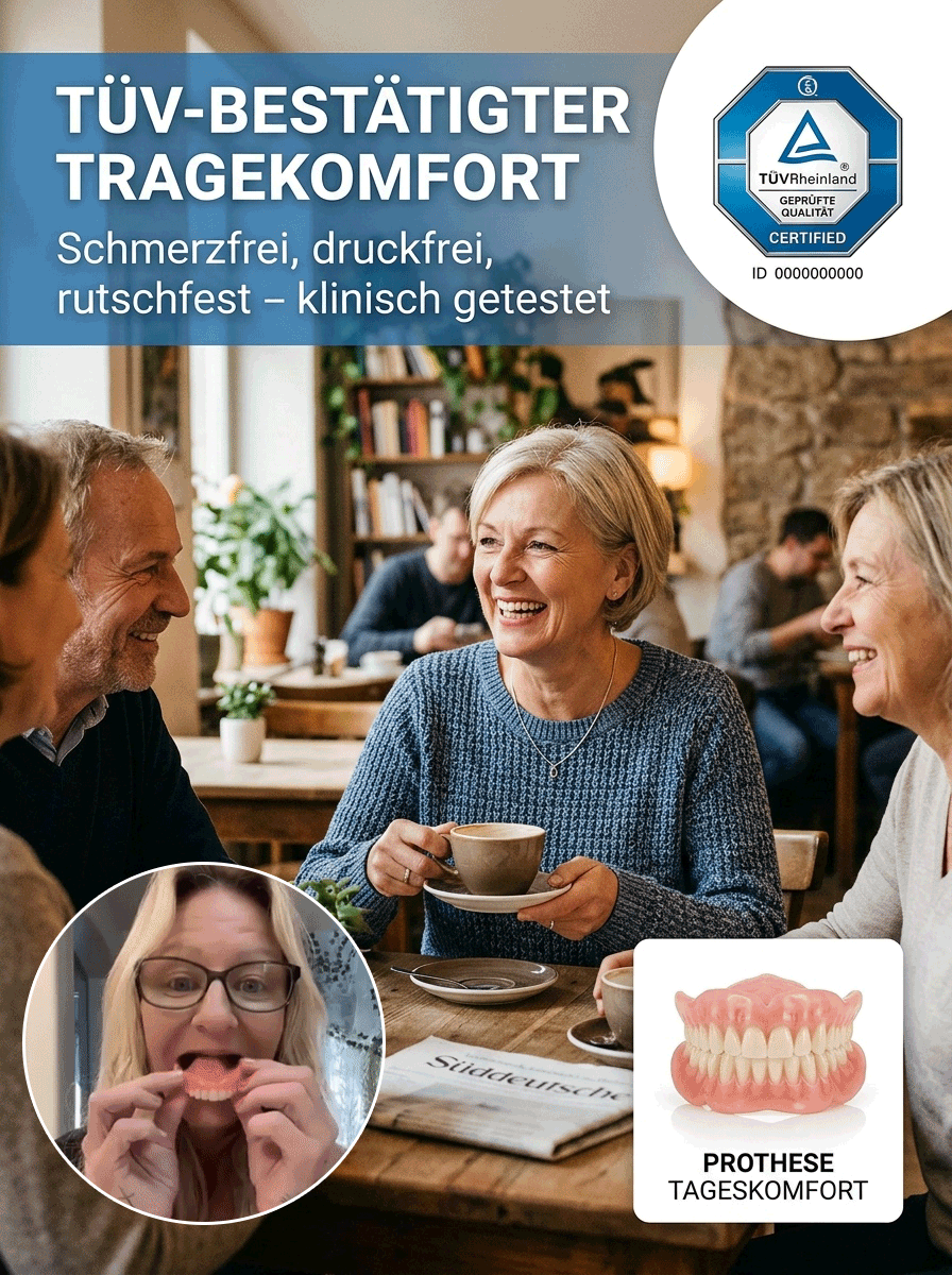 In 1 Min. perfekt sitzend | Ohne Kleber, Zahnarzt oder Termin!【Zahnarzt empfohlen】Anpassungsfähiges Zahnersatz-Set