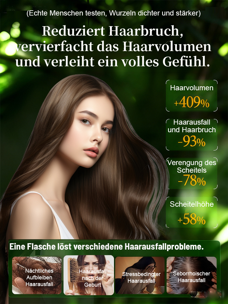 【Rosmarin-Keratin-Volumenshampoo】Sichtbare Ergebnisse in 2 Wochen bei starkem Haarausfall | Wächst Haare in nur 7 Tagen! 