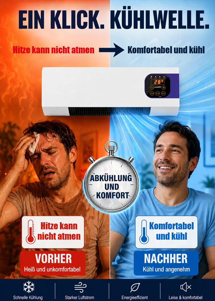 2026 neues Modell Durchfluss-Turbinengebläse 🚫 Kein Außengerät, kein Bohren