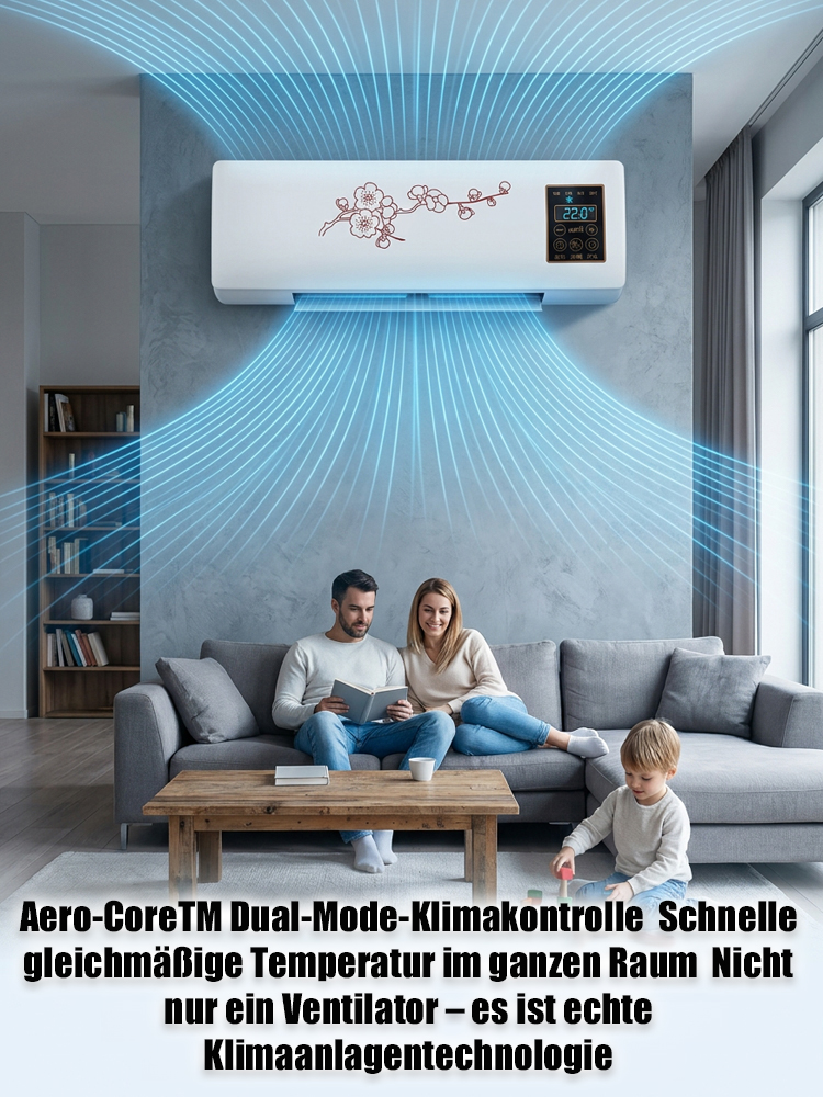 ❄️ Wand-Klimagerät – Kein Außengerät erforderlich 🏠 In 5 Minuten installiert - Ohne Bohren & Handwerker 🔥 Heizen & Kühlen in einem