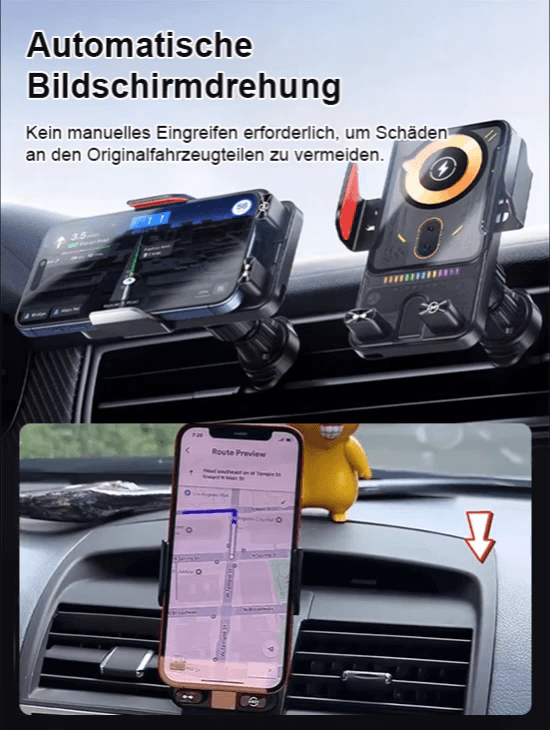 Neue Autohalterung
