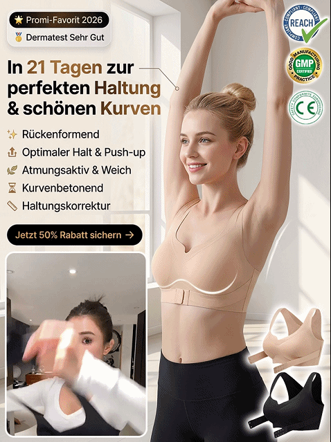 ✨In 7 Tagen zu einer selbstbewussten Haltung! Revolutionäres 2-in-1 Design: BH und Haltungskorrektur in Einem