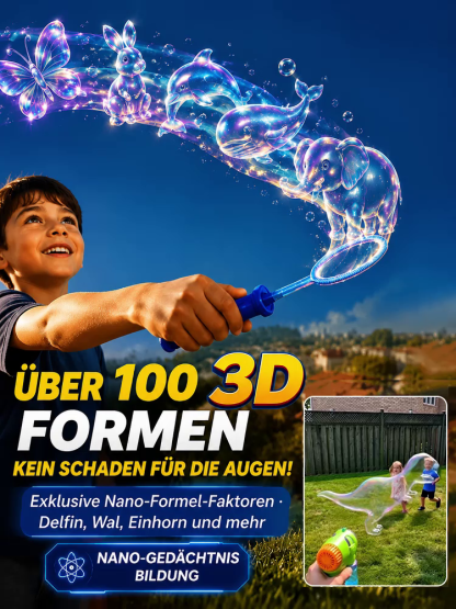 Topacme® Super 3D-Zauberblasen-Konzentrat – Tier- & Ozean-Fantasie-Motto