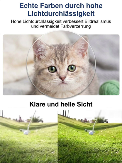Schluss mit Brillenwechsel! [Für alle Altersgruppen geeignet] Rahmenlose, zoomfähige und farbwechselnde Lesebrille