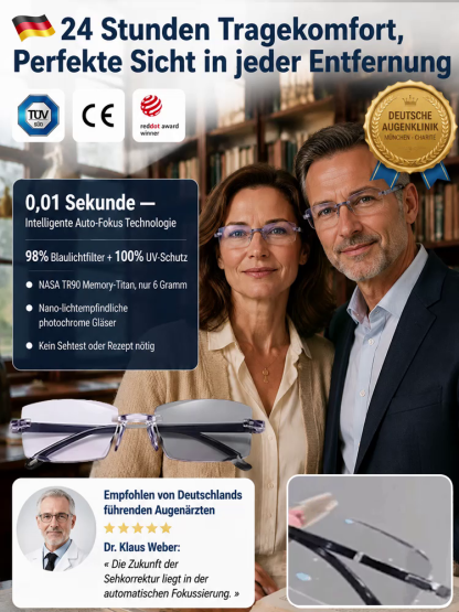 Jena Optik 2026: Auto-Fokus & Selbsttönende Titanbrille! 👋 Verabschieden Sie sich vom ständigen Brillenwechsel
