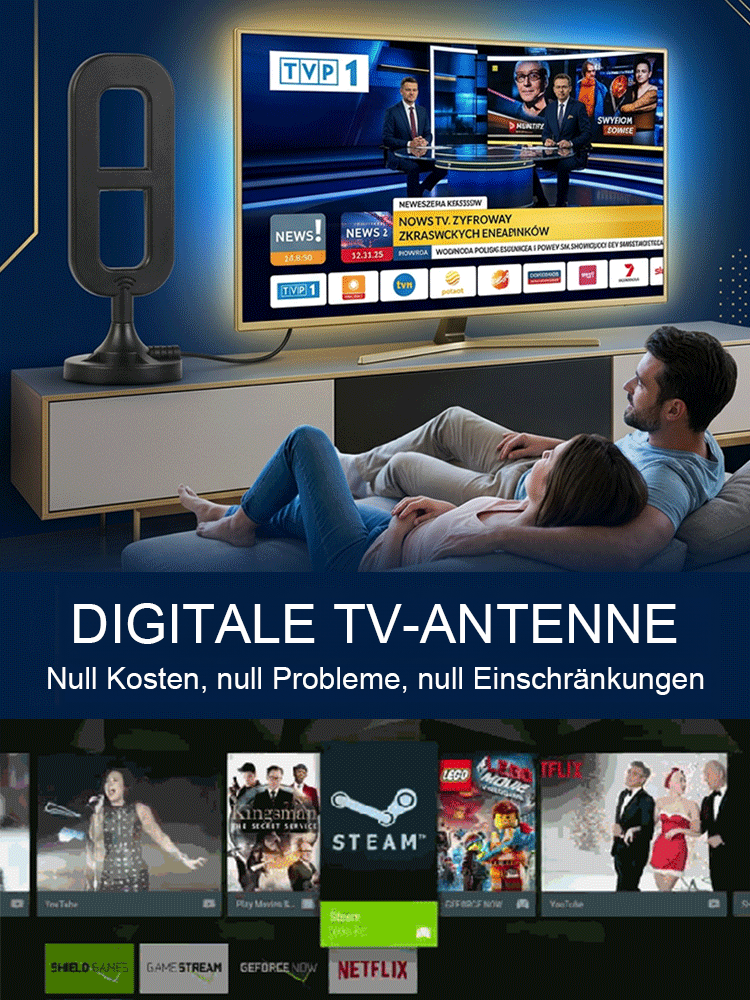 📺Gratis Fernsehen – ohne Abo, ohne Internet, ohne Reue! Digitaler Fernsehempfänger | Keine versteckten Kosten – lebenslang kostenlos fernsehen