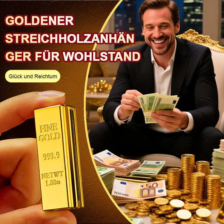 Kreativer Anhänger 📀Goldenes Feuerzeug fürs Leben – 100.000 Zündungen, wind- & wasserdicht!✨️