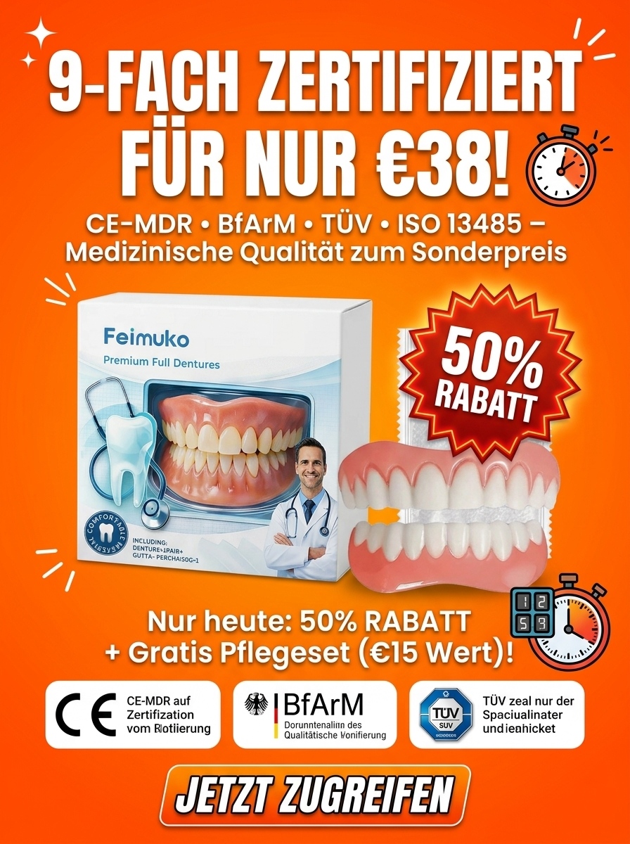 In 1 Min. perfekt sitzend | Ohne Kleber, Zahnarzt oder Termin!【Zahnarzt empfohlen】Anpassungsfähiges Zahnersatz-Set