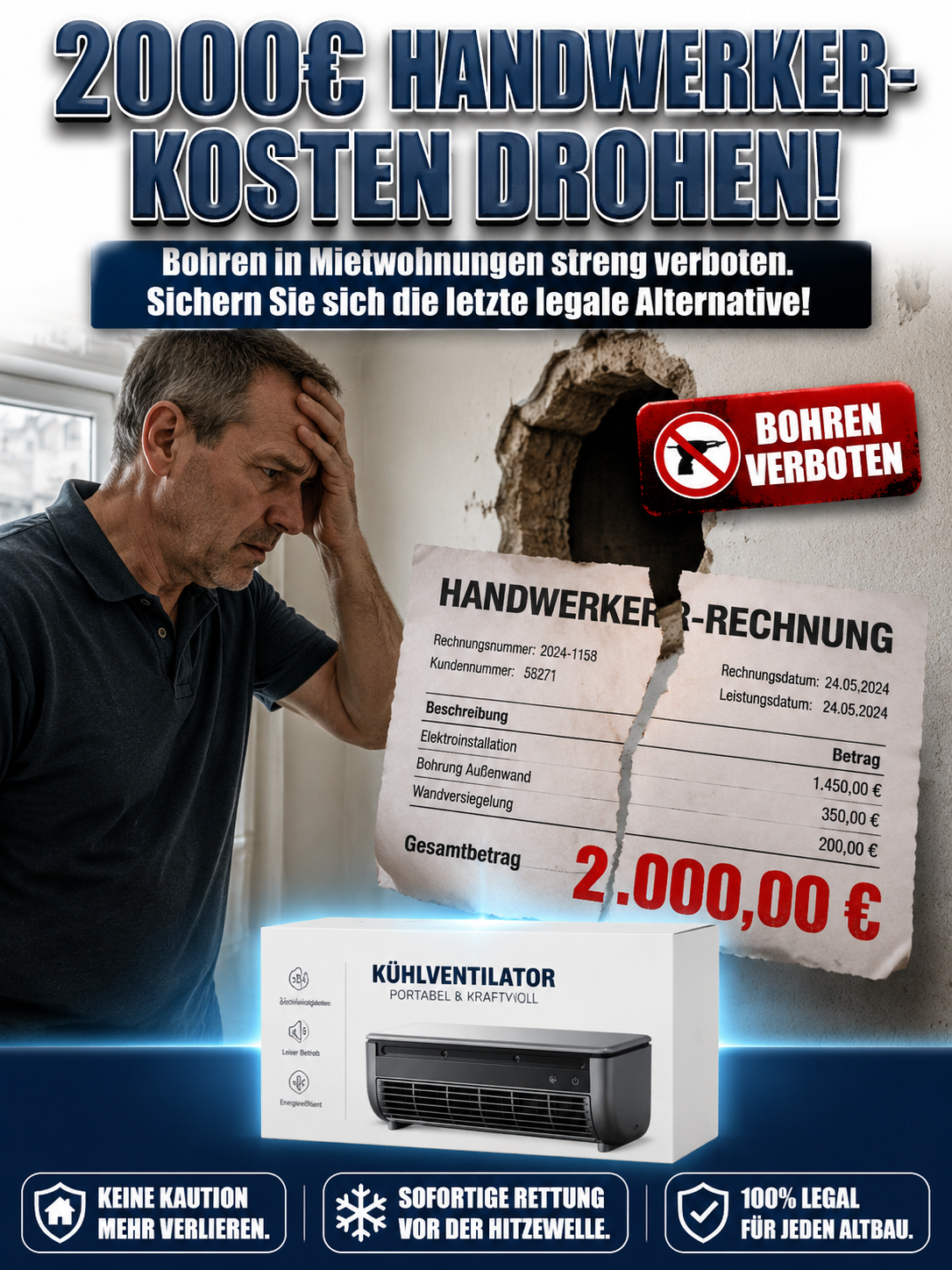 ⚡ Keine Installation, Sofortstart!【Mobil einsetzbar】Fraunhofer Institut Edition 4-in-1 Multifunktions-Klimaregler