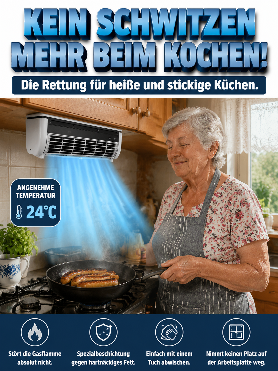 ⚡ Keine Installation, Sofortstart!【Mobil einsetzbar】Fraunhofer Institut Edition 4-in-1 Multifunktions-Klimaregler