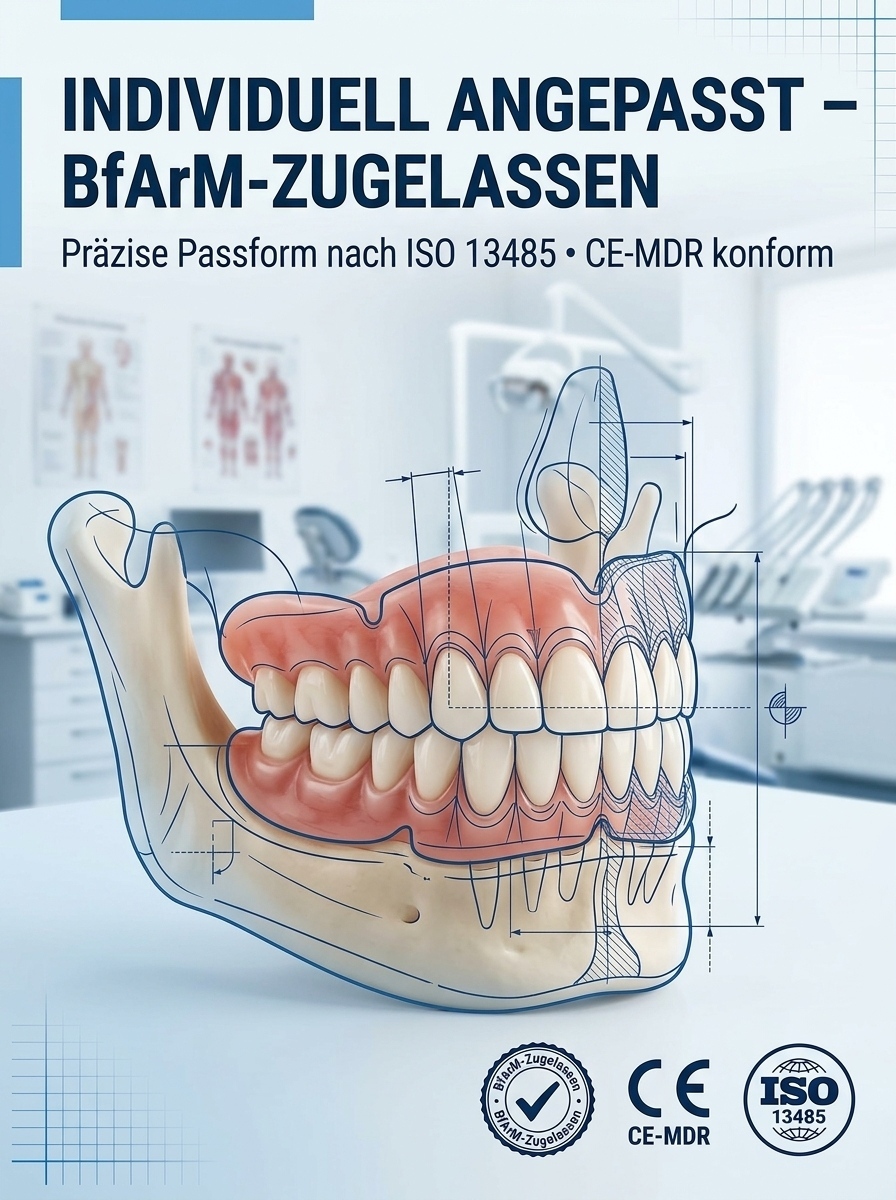 In 1 Min. perfekt sitzend | Ohne Kleber, Zahnarzt oder Termin!【Zahnarzt empfohlen】Anpassungsfähiges Zahnersatz-Set