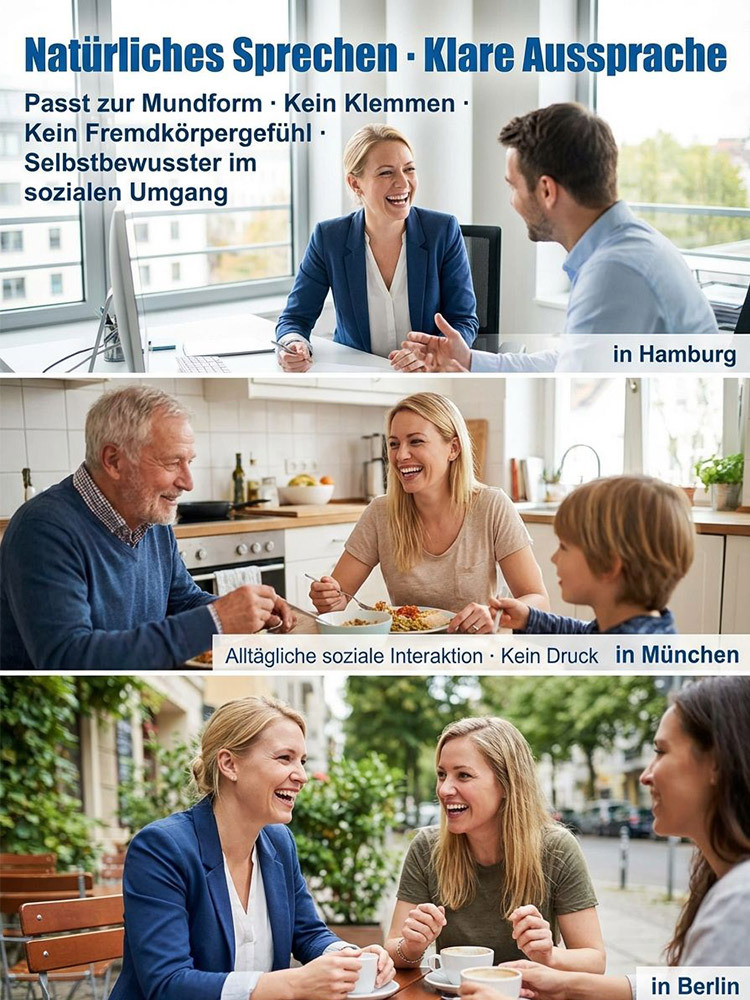 【Perfekte Anpassung an die Gesichtsform】Selbstanpassende Vollabdeckung mit Zahnspange
