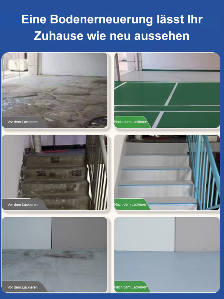 3-in-1 Bunte Wasserbasierte Bodenfarbe