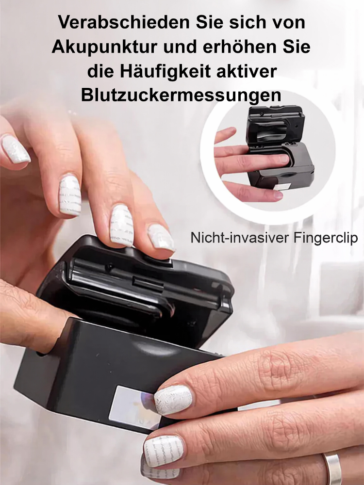 Ganz ohne Nadelstich! Fingertip-Pulsoximeter 🚀 Blutzucker, Blutdruck & Sauerstoff in 3s prüfen!