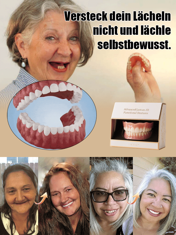 【FDA-Zertifizierung】Zahnersatz-Reparaturset✨️Strafft die Kieferlinie, entspannt Muskeln – antibakteriell, pflegeleicht, komfortabel. ✨️Für Jung und Alt.✨️